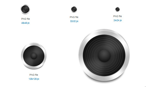 Speaker Icon Set