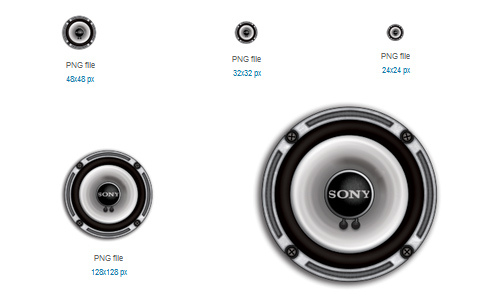 Speaker Icon Set