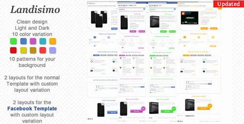 Landisimo - Landing Page with Facebook Template