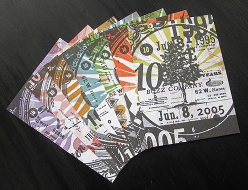 Typography Postcards