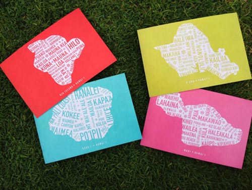 Typography Postcards