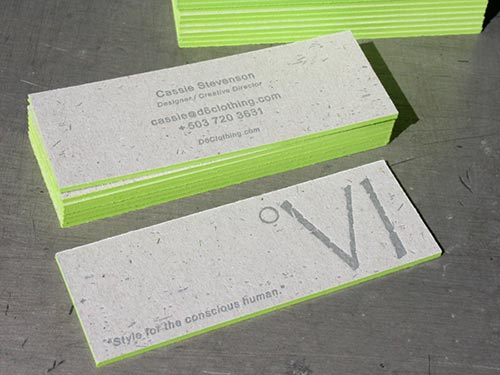 Thick Edge Business Cards