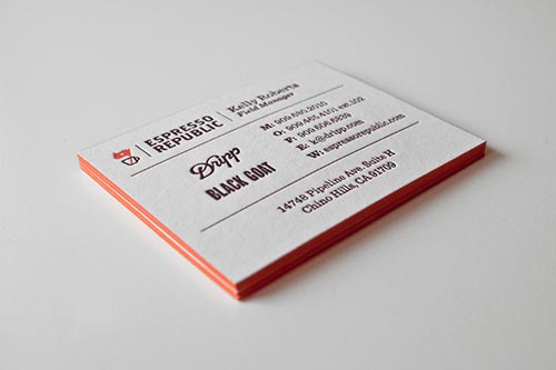 Thick Edge Business Cards