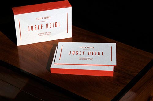 Thick Edge Business Cards