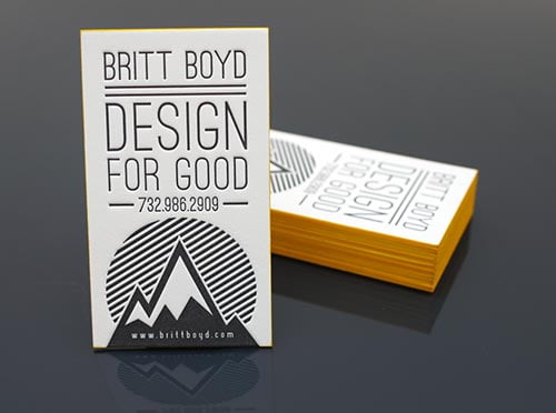 Thick Edge Business Cards