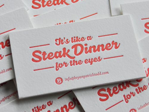 Thick Edge Business Cards