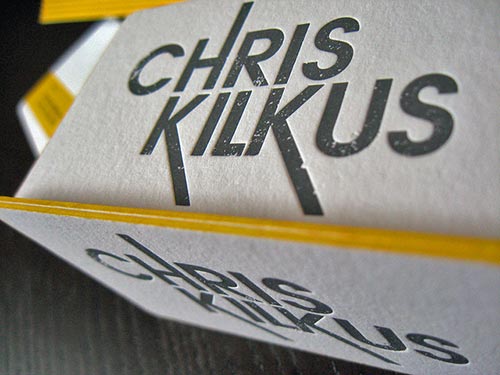 Thick Edge Business Cards