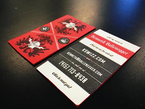 Thick Edge Business Cards
