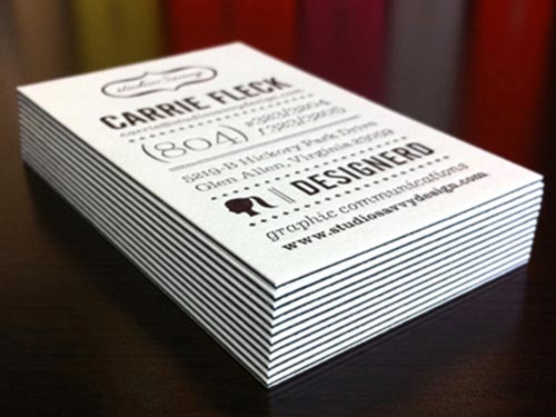 Thick Edge Business Cards