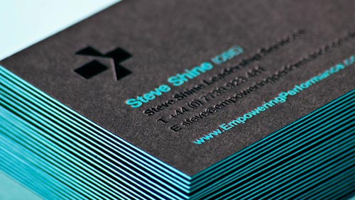 Thick Edge Business Cards