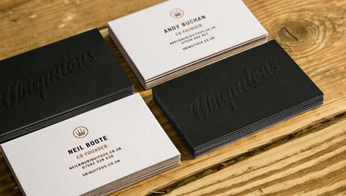 Thick Edge Business Cards
