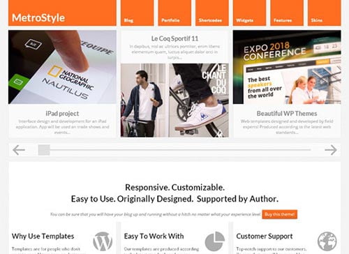 Metro Style WordPress Themes
