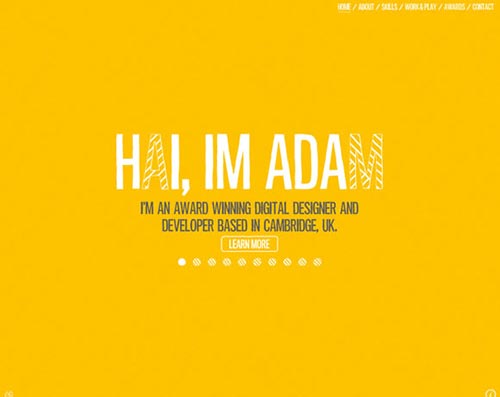 Single Page Web Designs Inspiration