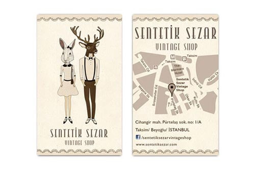 Vintage Business Card