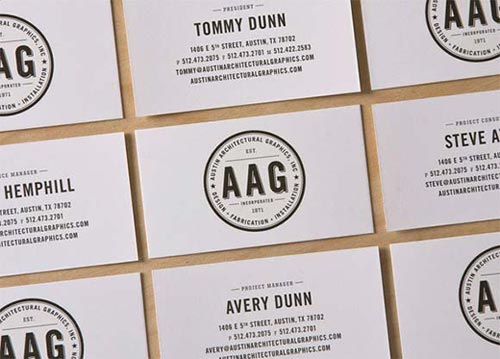 Vintage Business Card