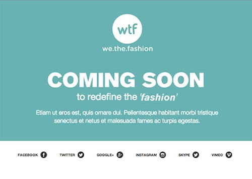 Coming Soon and Under Construction Templates