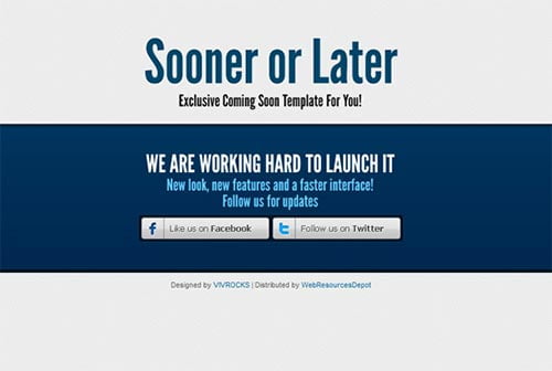 Coming Soon and Under Construction Templates