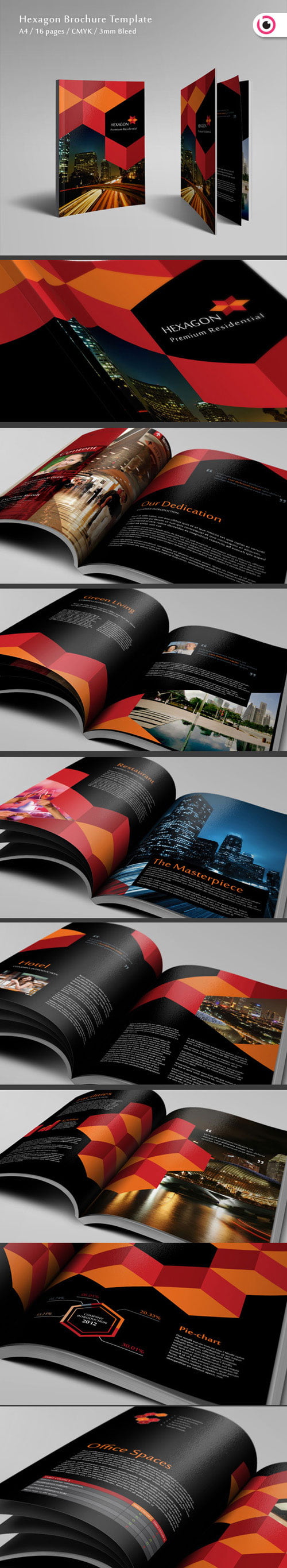 Hexagon Brochure Template