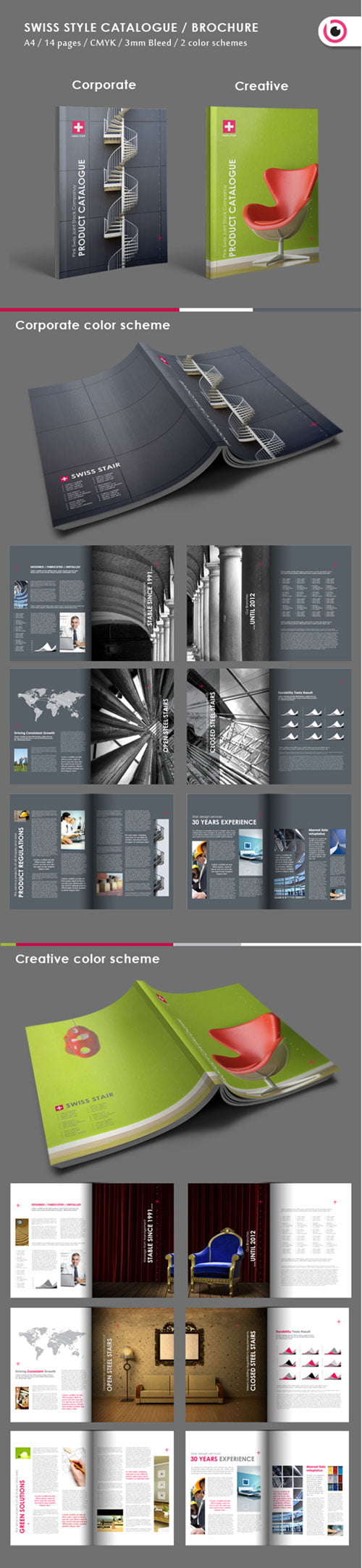Swiss Style Brochure Template