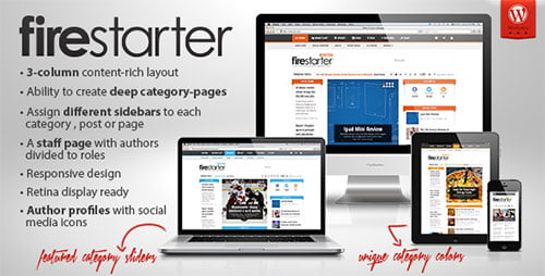 Firestarter: Advanced Magazine / News WP Theme - Blog / Magazine WordPress