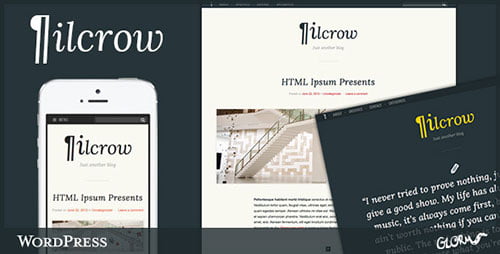 Pilcrow - AJAX powered WordPress Blog Theme - Personal Blog / Magazine