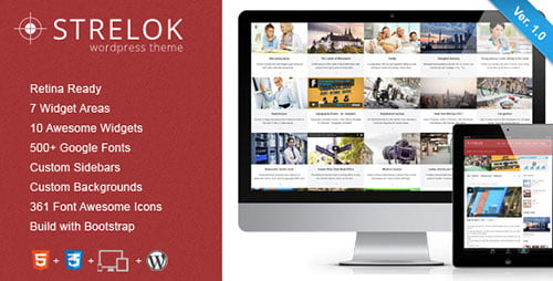 Strelok - Retina Responsive WordPress Blog Theme - Blog / Magazine WordPress