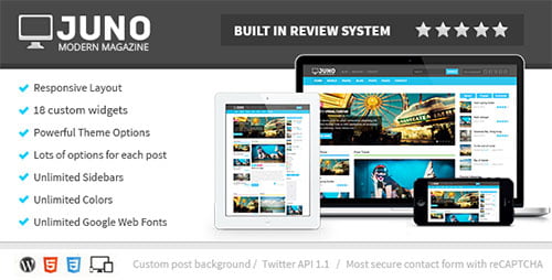 Juno Responsive WordPress Magazine Theme - Blog / Magazine WordPress