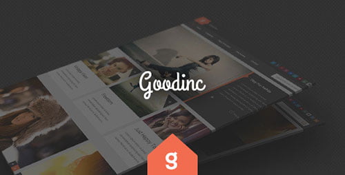 GoodInc Flat Responsive WordPress Blog, News Theme - Blog / Magazine WordPress