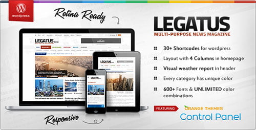 Legatus - Responsive News/Magazine Template - News / Editorial Blog / Magazine