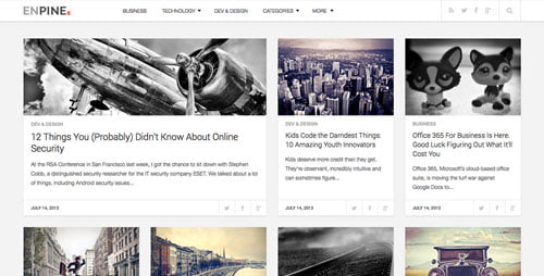 Enpine Creative Blog & Magazine Responsive WordPress Theme
