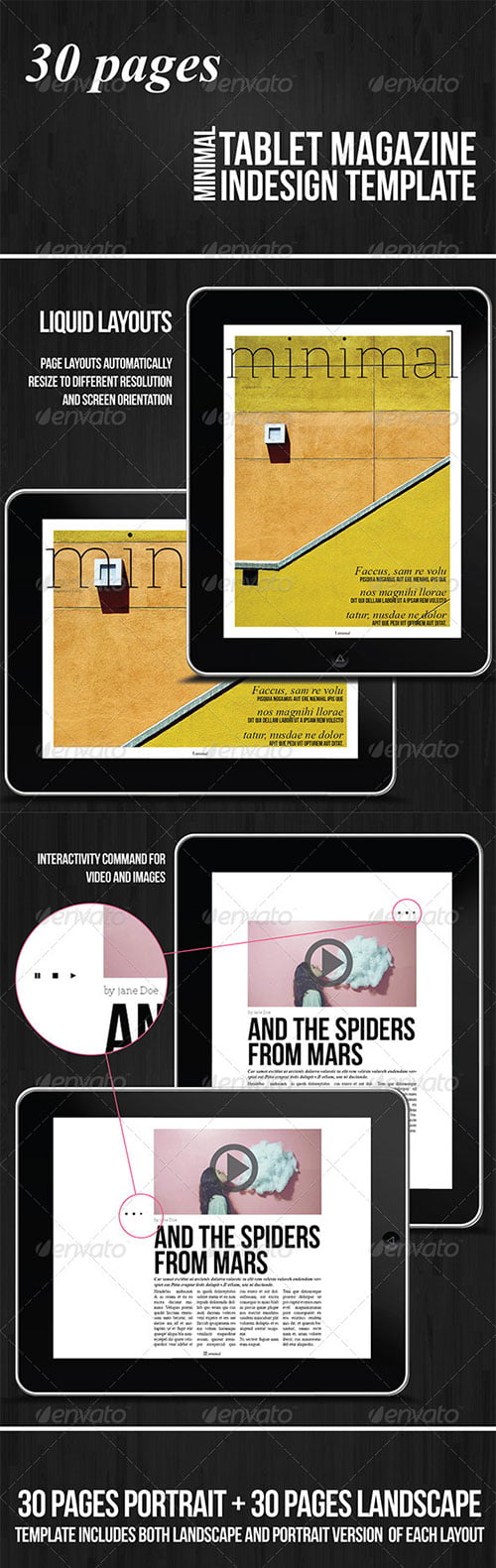 Tablet 30 Pages Minimal Magazine - Digital Magazines ePublishing