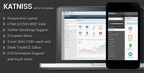 Katniss Premium Admin Template - Admin Templates Site Templates