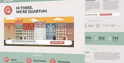 Quartum Site Template - Portfolio Creative