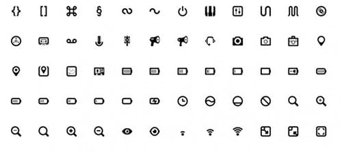Free Monochrome Web Icon Set