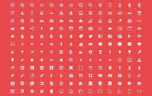 Free Monochrome Web Icon Set