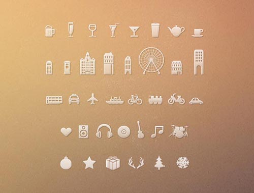 Free Monochrome Web Icon Set
