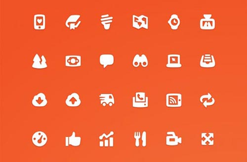 Free Monochrome Web Icon Set