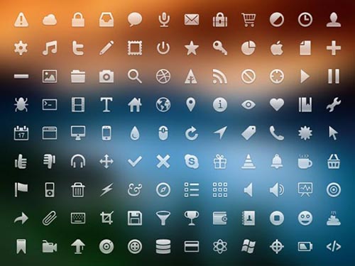 Free Monochrome Web Icon Set