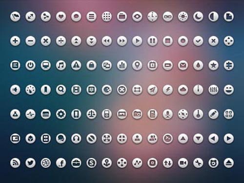 Free Monochrome Web Icon Set