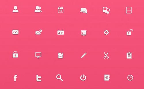 Free Monochrome Web Icon Set