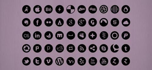 Free Monochrome Web Icon Set