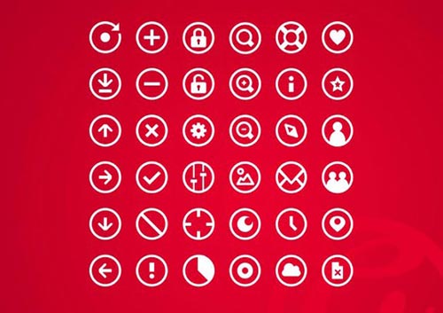 Free Monochrome Web Icon Set