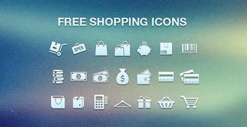 Free Monochrome Web Icon Set