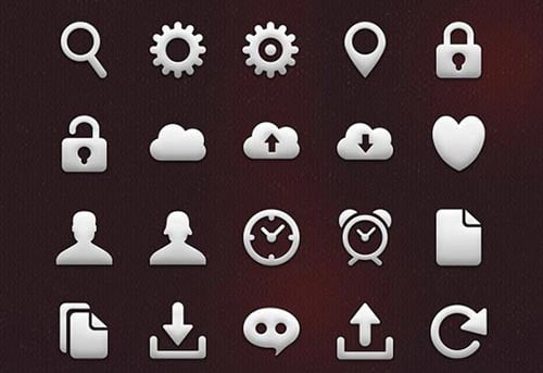 Free Monochrome Web Icon Set