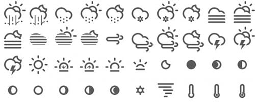 Free Monochrome Web Icon Set