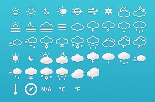 Free Monochrome Web Icon Set