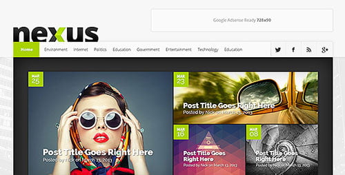 Nexus Versatile Magazine WordPress Theme