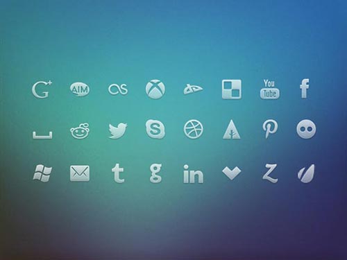 Free Monochrome Web Icon Set