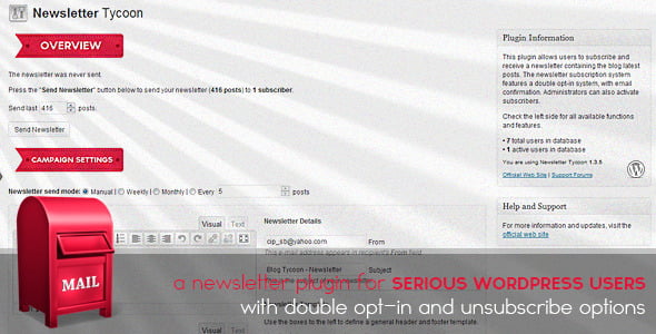Email Newsletter Plugins for WordPress