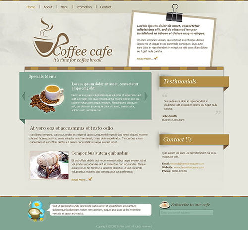 Cafe and Restaurant Templates Cafe and Restaurant Templates